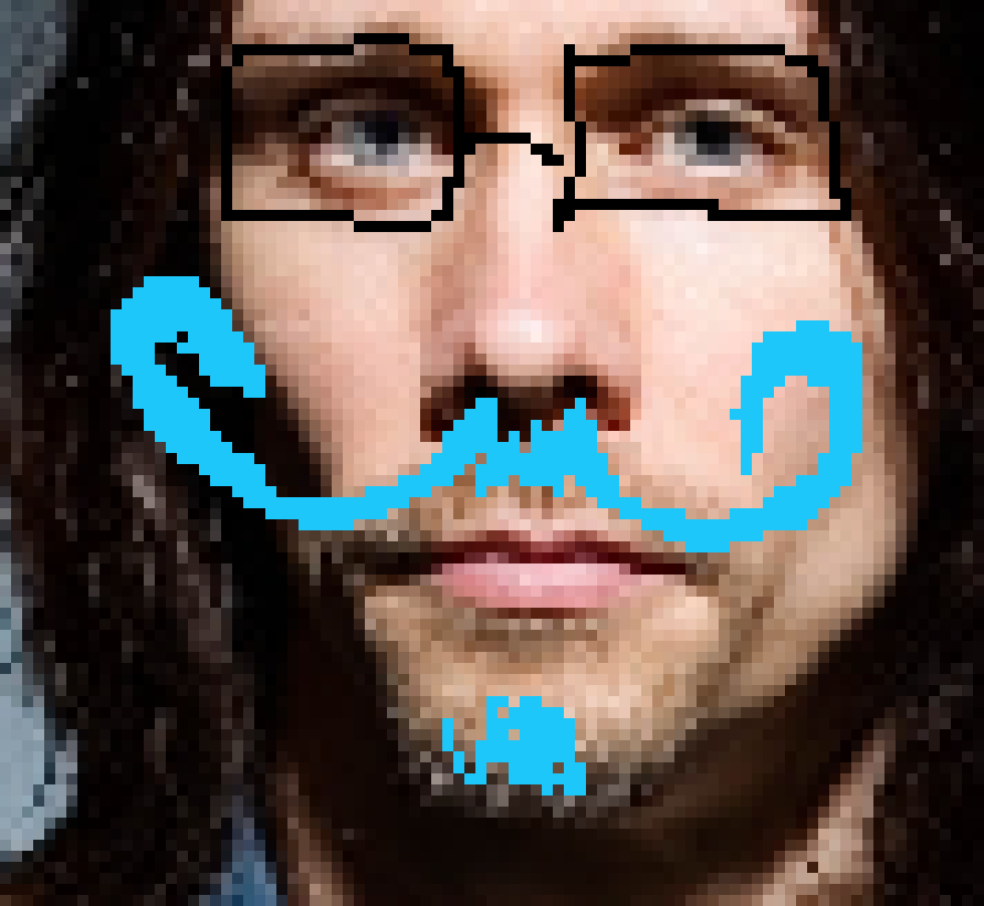 [236914] *what if my moustache was blue instead of pink