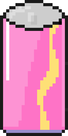 [395814] Soda can pink nutbutter 