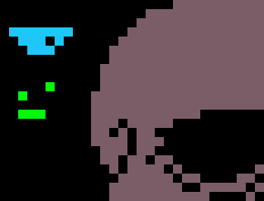 [258281] so we now have a skeleton, another skeleton, and a self-loathing watermelon. -Ez