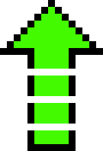 [bf426c] Up Arrow - Green