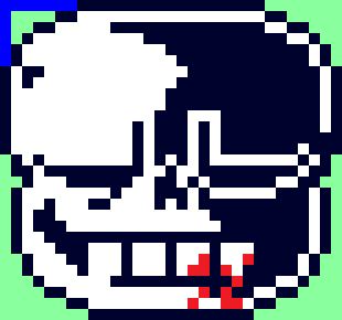 [41051a] hardmode sans head closed eyes