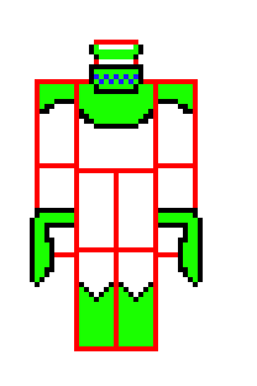 [674960] this is literally the only drawing i have of him and its a diagram to give an idea of what he looks like (hes not blocky like this)