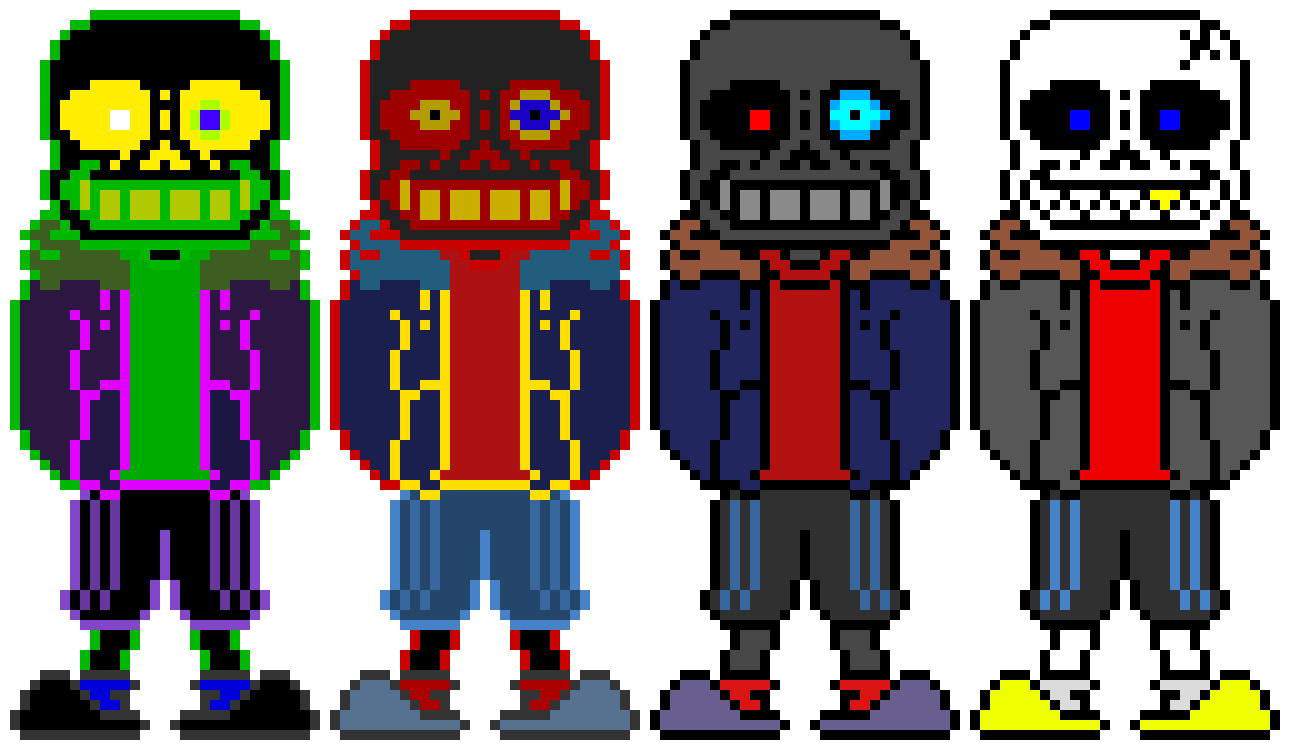 [d6b045] Story of GlitchPaintTale: Error and Ink Sans accidentally created an au of their own with the selected Sanses: GlitchPaint, ErrorError, Creator 404 and Anti Error Sans