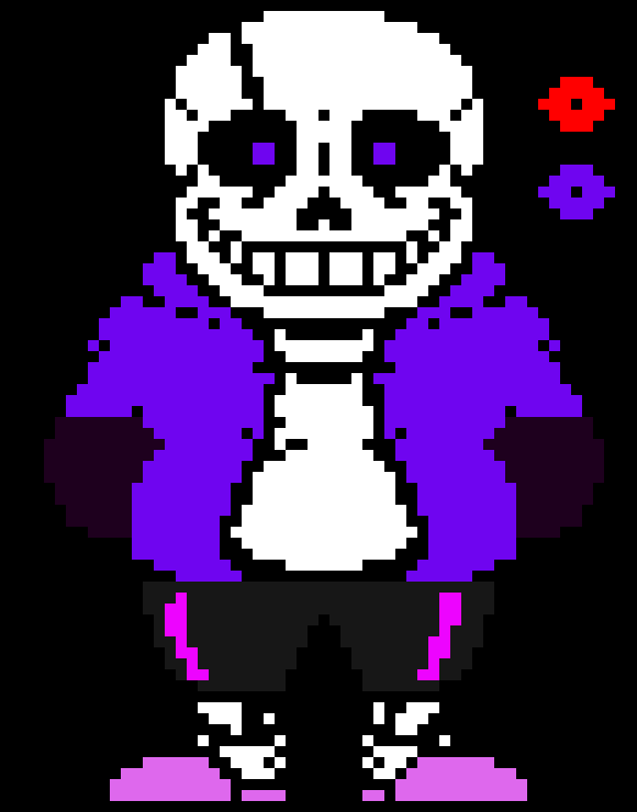 [8a8e38] Purple Sans (Pre-Snowdin encounter) Sprite sheet