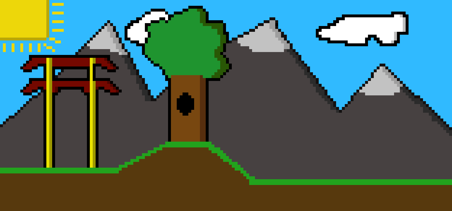 [9664c4] a pixel landscape