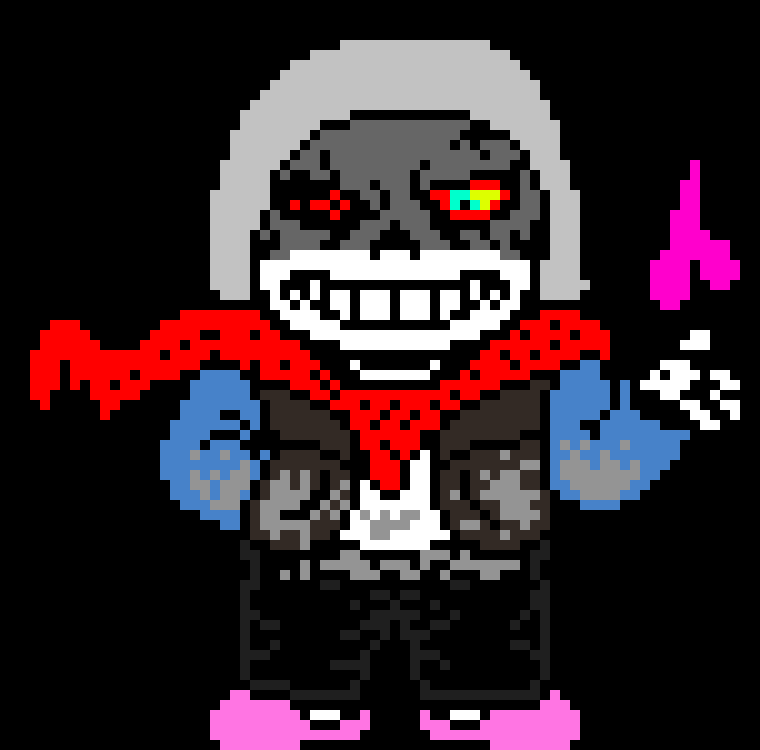 [89e0ac] Undertale Sans The Skeleton Battle Sprite.