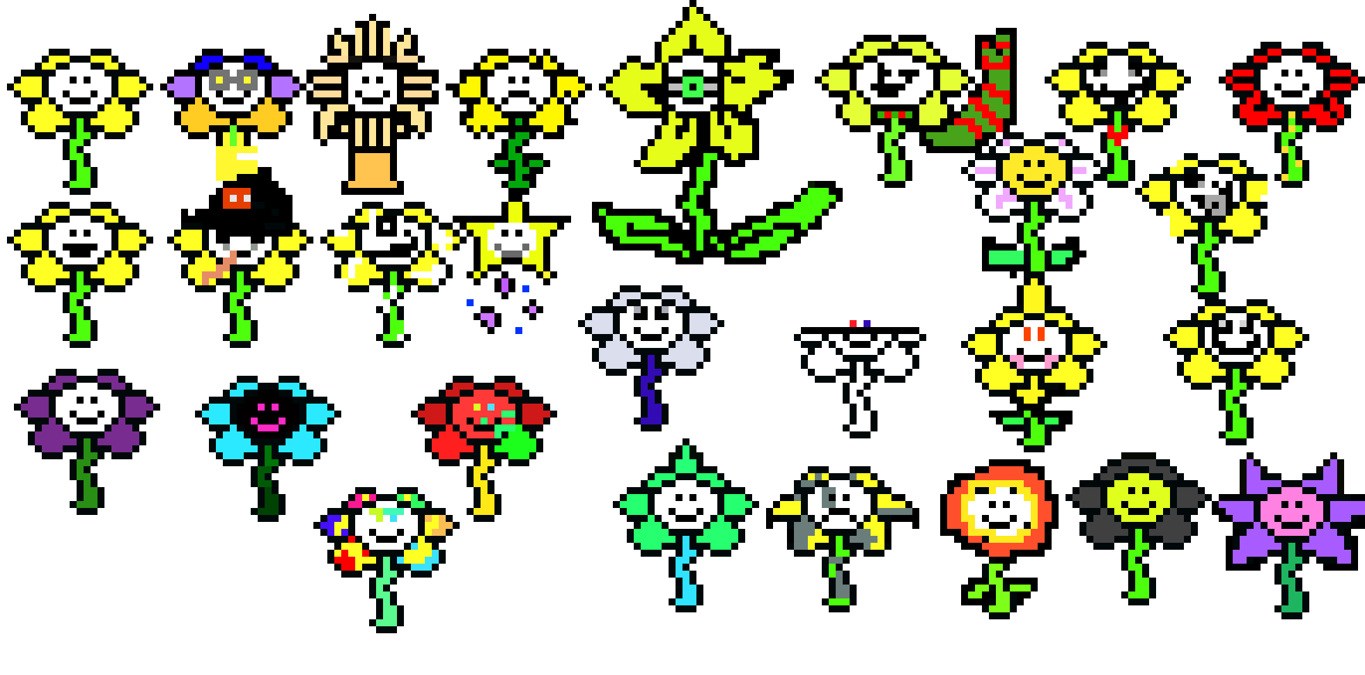 [965d3c] flowey au themes