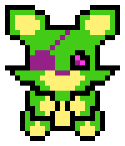 [4e0d35] blacklight foxy plush