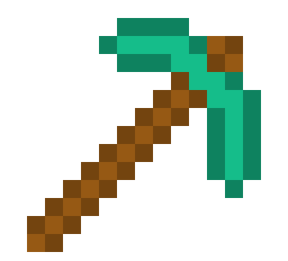 [9664c4] Minecraft Diamond Pickaxe