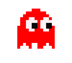 [e28fab] Blue Pacman Ghost