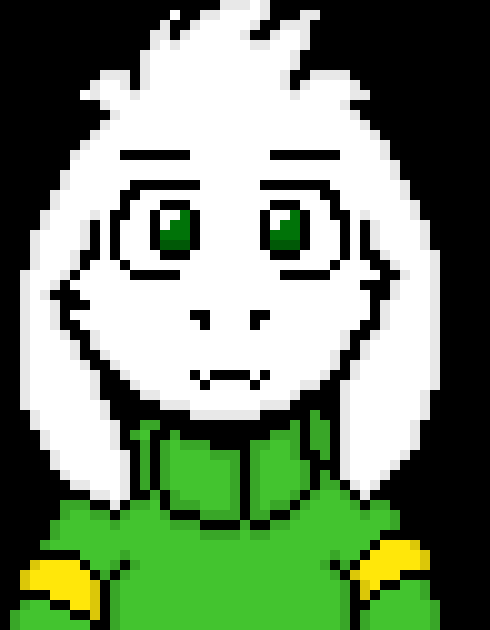 [845fdc] *looks over at Shark and he nods, signaling that its ok. he shakes his hand* I'm prince Asriel, and this is Shark, my loyal protector