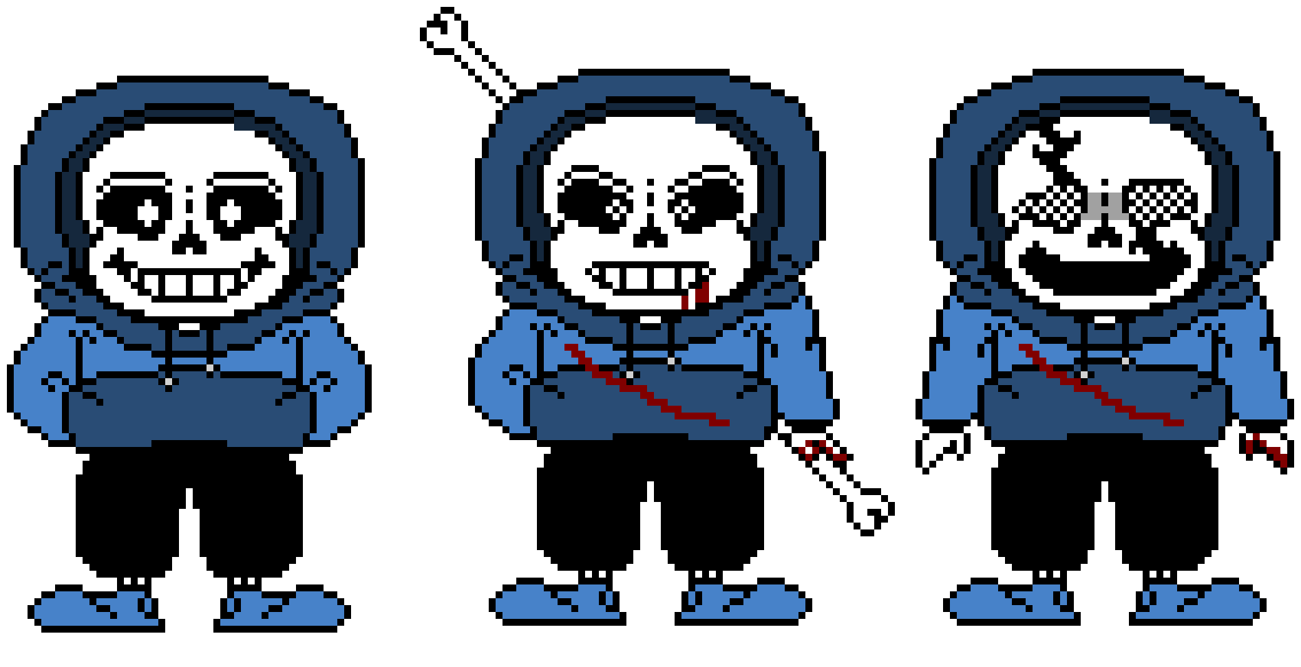 IJ!UnderTale:Final Judgment Sans Sprite *phases 1 to 3*