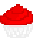 [9664c4] Red Strawberry Cupcake