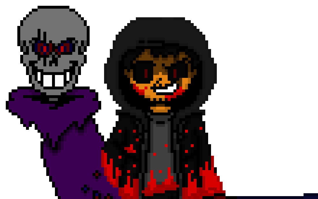[6c26bc] Bloodtale: Syn Bluudwolf and Phantor the Skeleton (Lv. 20 Mode) V2 Sprite