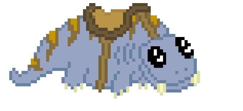 [4d55e4] fish saddle