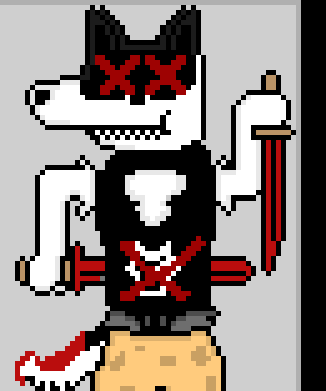 [9664c4] Undertale doggo Battle Sprite (colored)