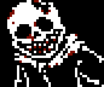 [a82578] *He hits papyrus in the head with his pap's skull*
