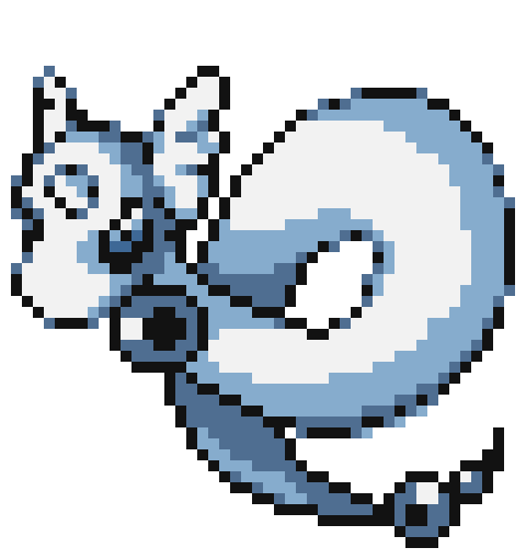 [f87876] Dragonair Sprite - Gen I (Red and Blue)
