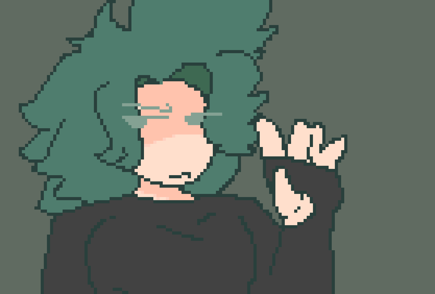[d4de9a] Apathy is my shortest OC at 4'8"