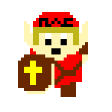 [9664c4] 8-Bit Link(nac) white background