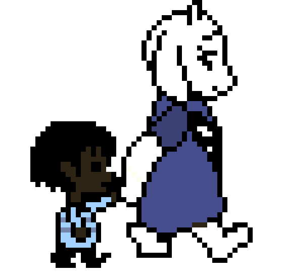 Floodtale (my AU) Frisk & Toriel Sprite