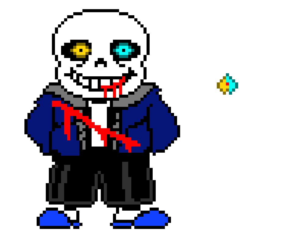 [5ca4c6] undertale, flaming hope sans