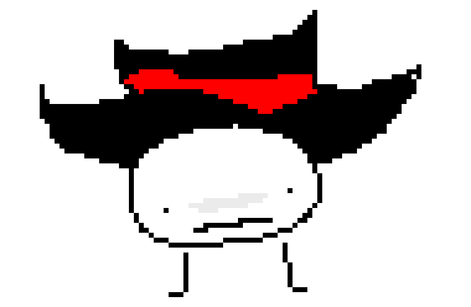 [8c660b] my hat was drawn like I'm a schizophrenic 