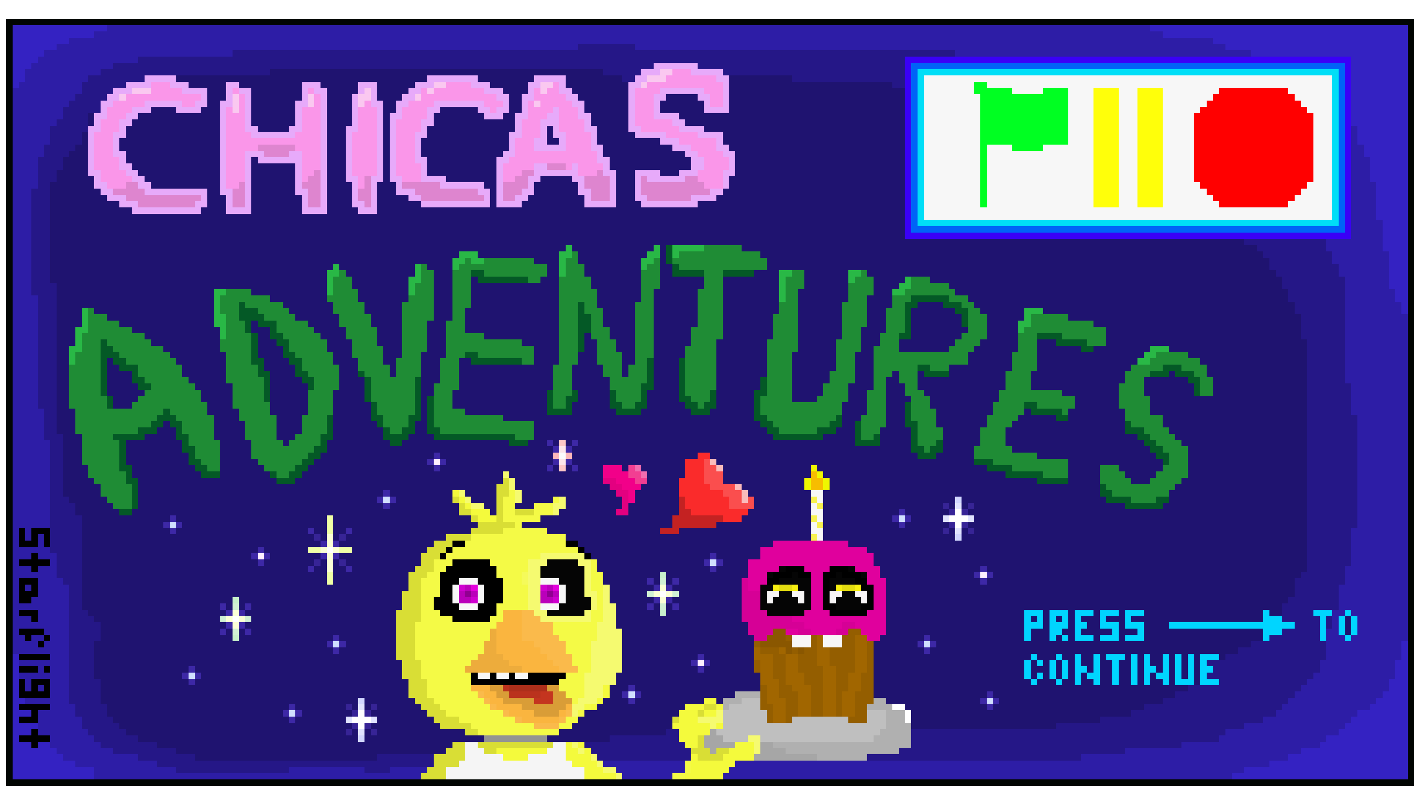 [66a8a1] Title Screen for Chicas Adventures