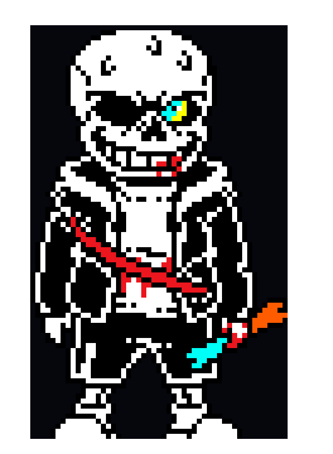 Undertale last breath sans phase 2 (not my sprite DUH)