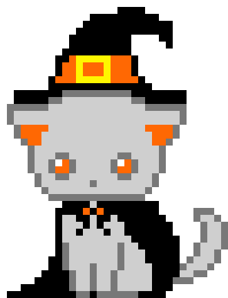 [9664c4] Halloween cat