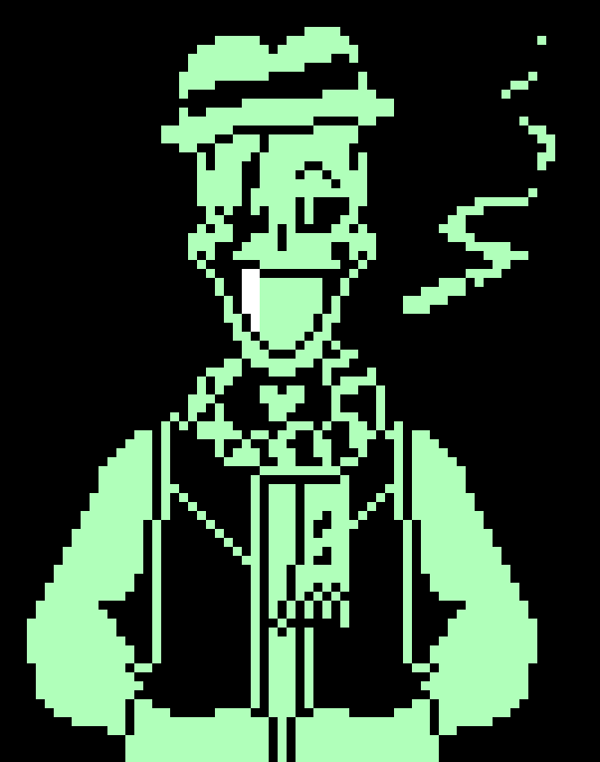[2fbf6b] * he throws really tiny bones *