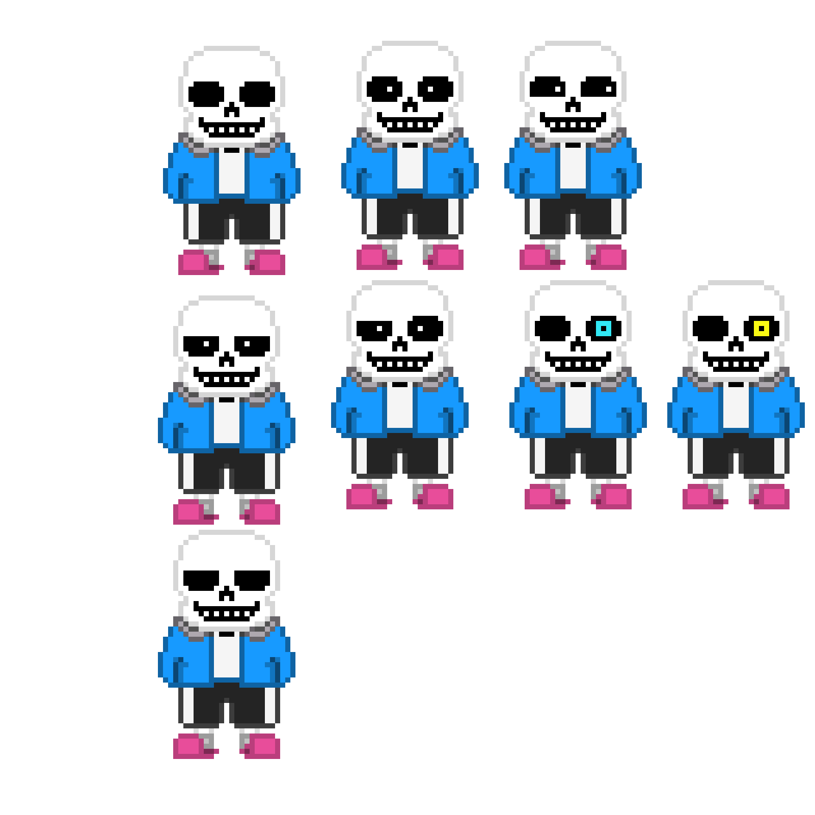 all my Undertale themed sprites