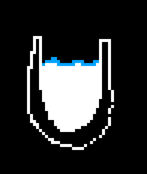 [9664c4] a cup with water - black background