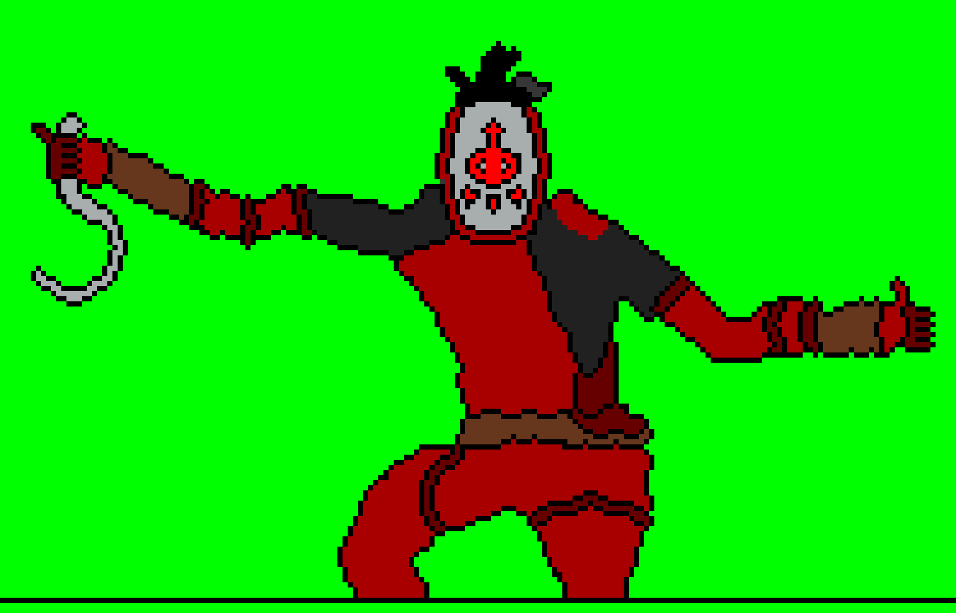 [906263] *Yiga Footsoldier swipes his vicious sickle at Papyrus`s guts.*