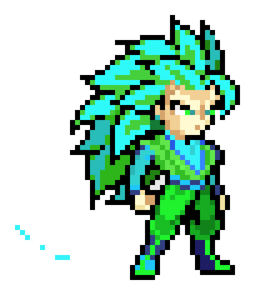 [9664c4] true super saiyen 3 blue future goku