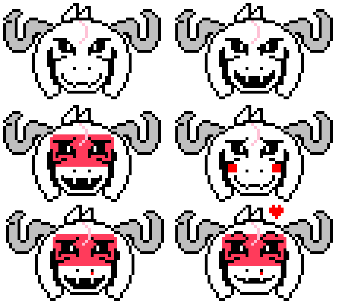 [9664c4] Asriel Nova Adult  Expressions
