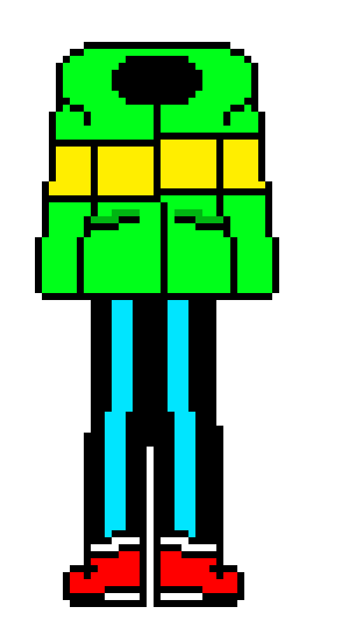 [63e322] -he has no head!