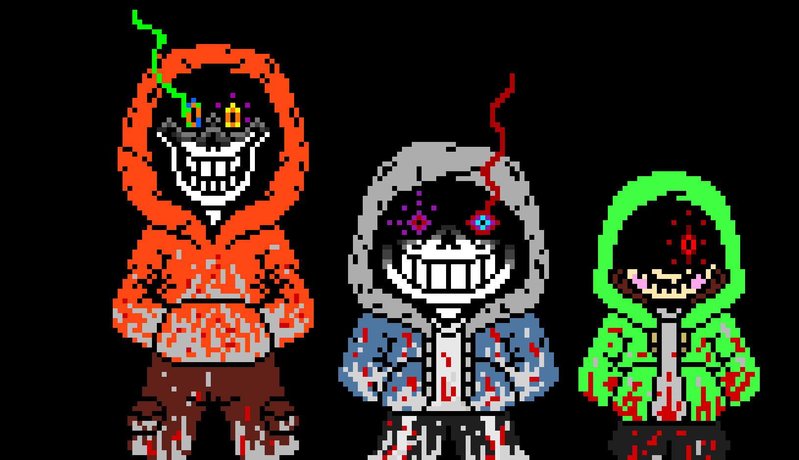 MAD Time Trio...Sans Papyrus and Chara