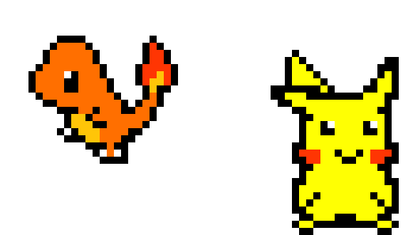 [9664c4] pikachu and charmander