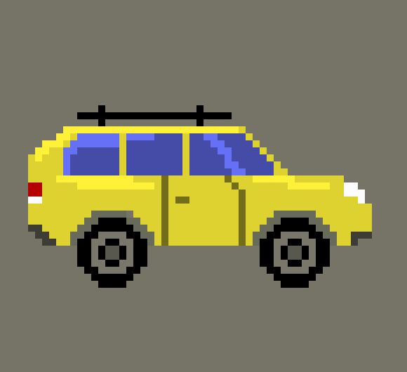 [242f5f] Yellow Car