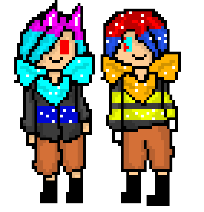 Storymist Tenji and Ayaka with Red (Aka Tenji red eye Update)