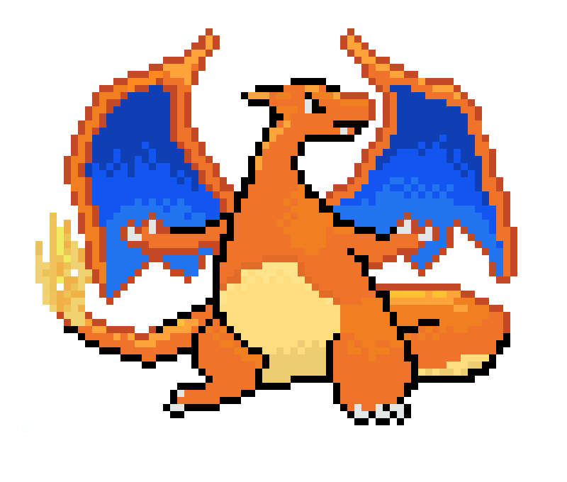 [242f5f] Pixel Charizard