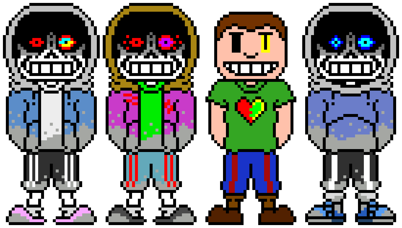 [d6b045] Dust, Energy and SwapTale: *They carry Revert Jacob through various aus to find Terror and kill him* 