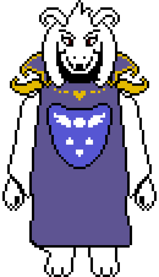 [4f4e68] Colored Adult Asriel Sprite