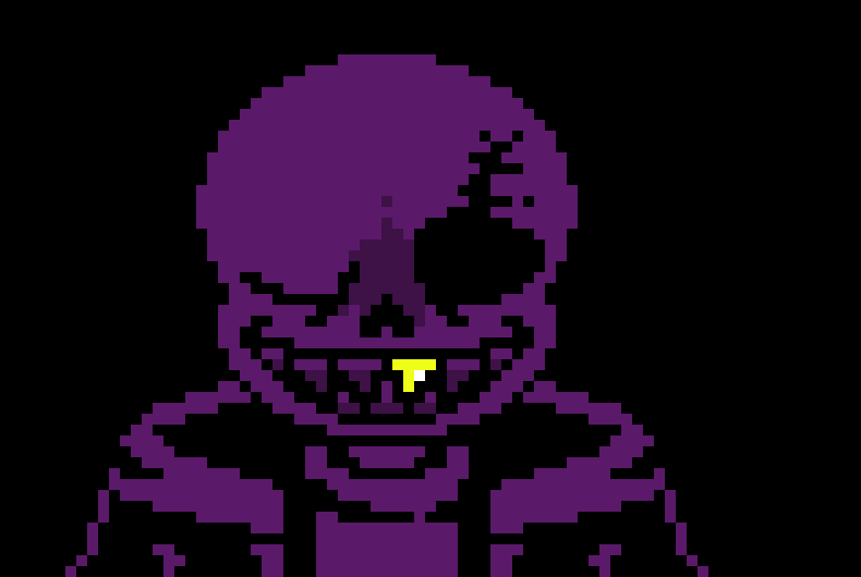 [00706a] *he teleported to fell papyrus and looked at him dead on* h e y. try not to curse. my bro is around here somewhere - Mix