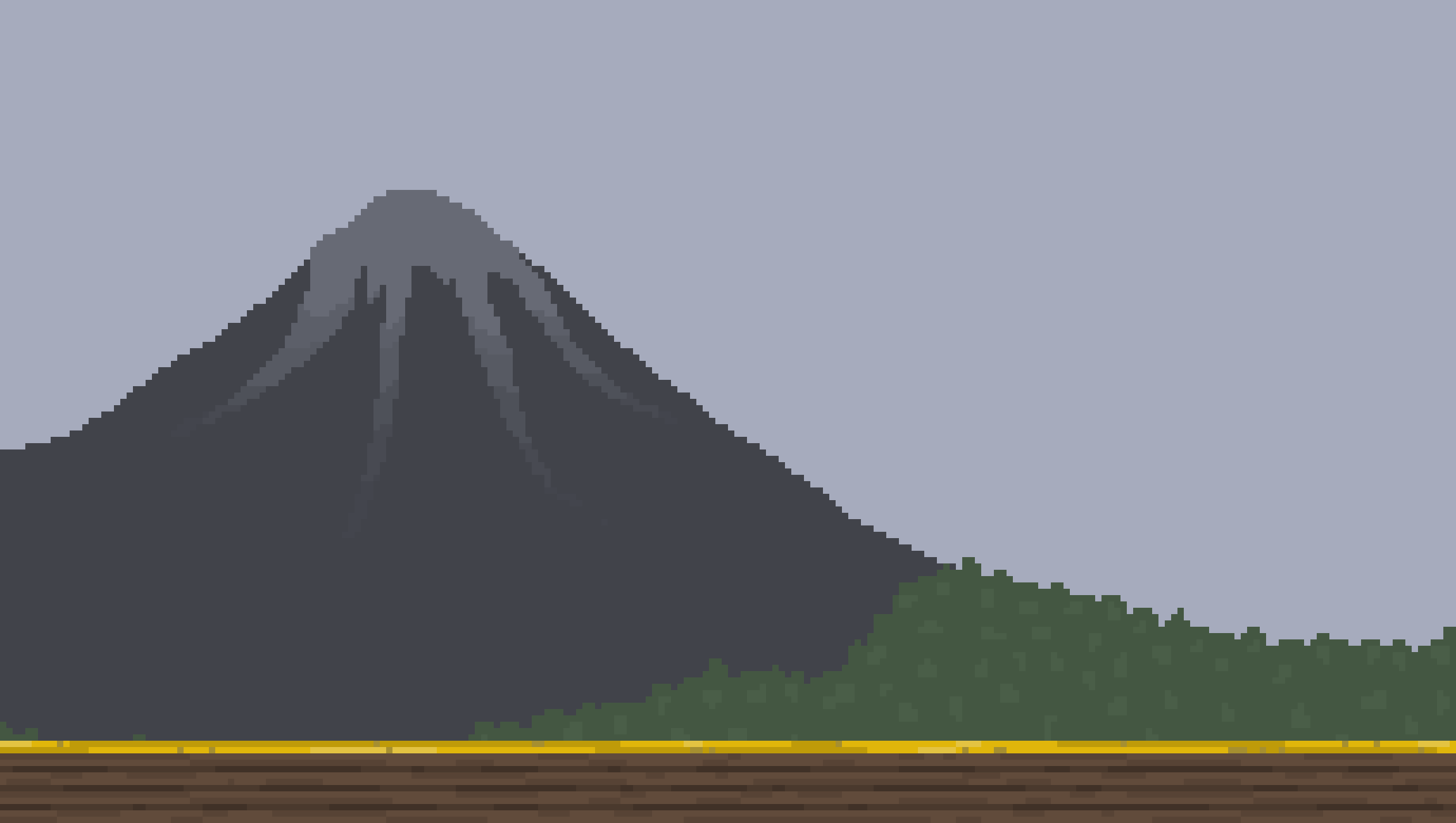 [9664c4] Peaceful mountain train track