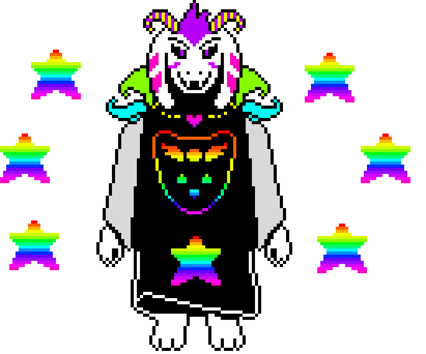 [9664c4] (AdventureTale) Asriel Dreemurr (Battle Sprite)