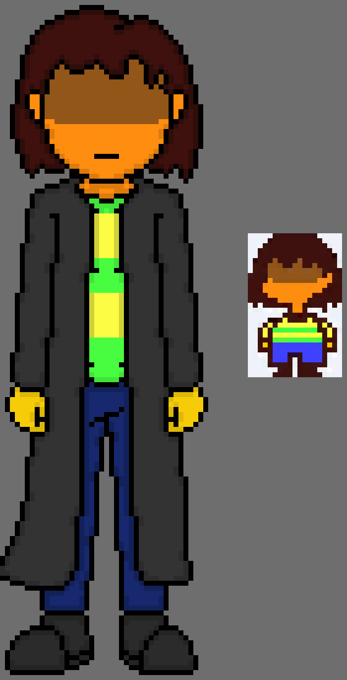 [888202] 1 wonder how frisk or chara woud look in jeroxals style tbh
