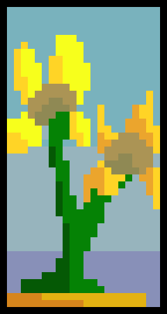 [4c1912] twin-sun-flowers