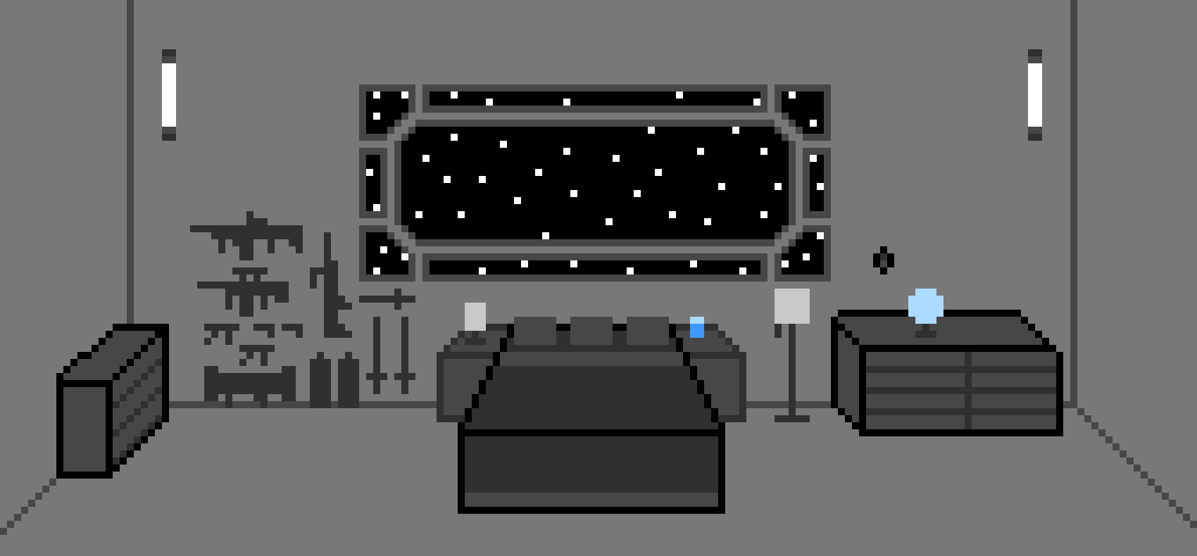 [56814f] Space Station Bedroom